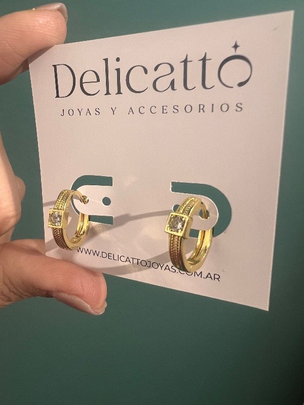 Producto - Aros Roma Acero dorado - 2