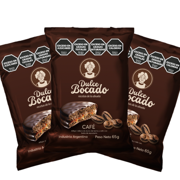 Producto - Alfajor Dulce Bocado chocolate al café x 12 unidades