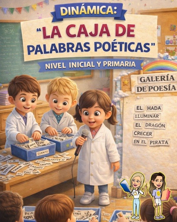 Producto - DINÁMICA. LA CAJA DE PALABRAS POÉTICAS. NIVEL INICIAL Y PRIMARIA