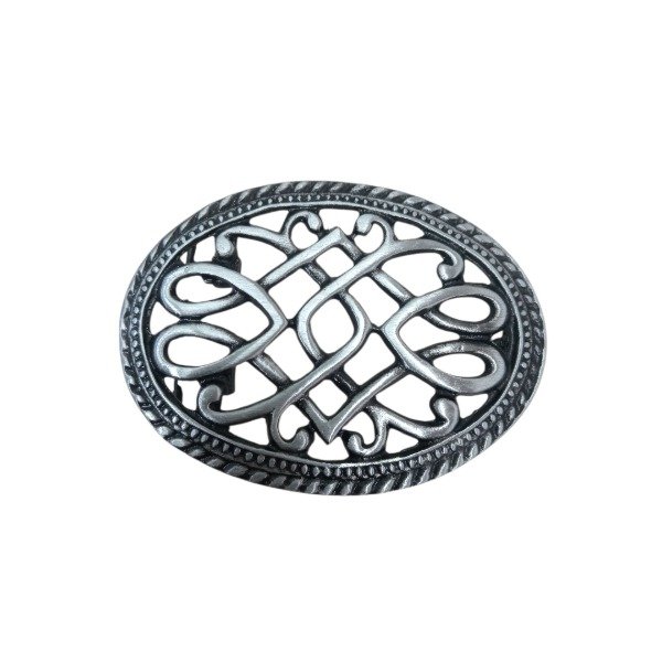 Producto - Chapon calado nudo 40mm plata