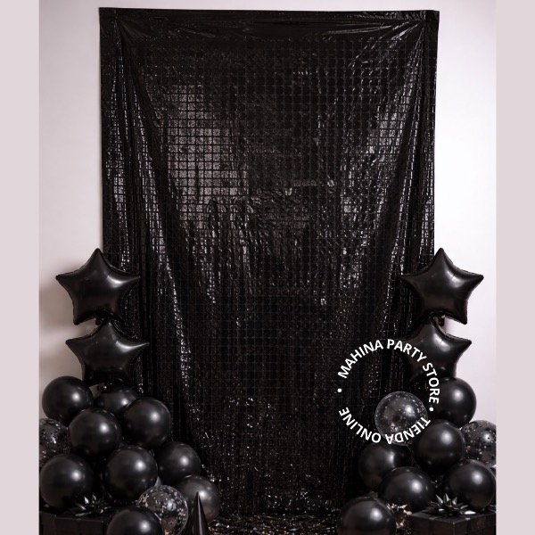 Producto - Cortina cuadrada Negra