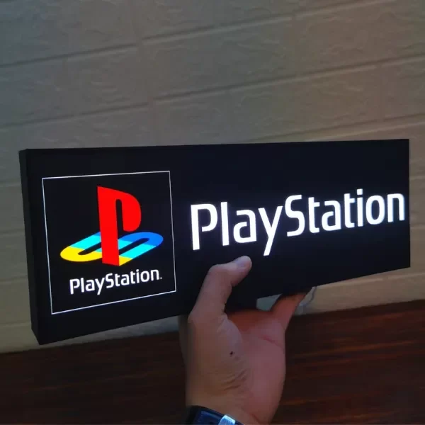 Producto - Cartel Cuadro Luminoso playstation