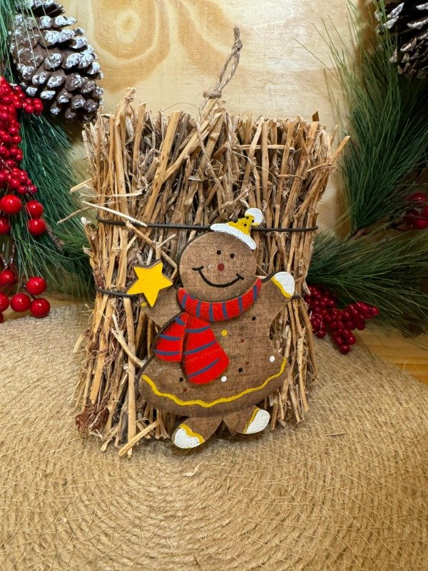 Producto - Ginger Estrella Madera 12cm (Efectivo: 4.720)