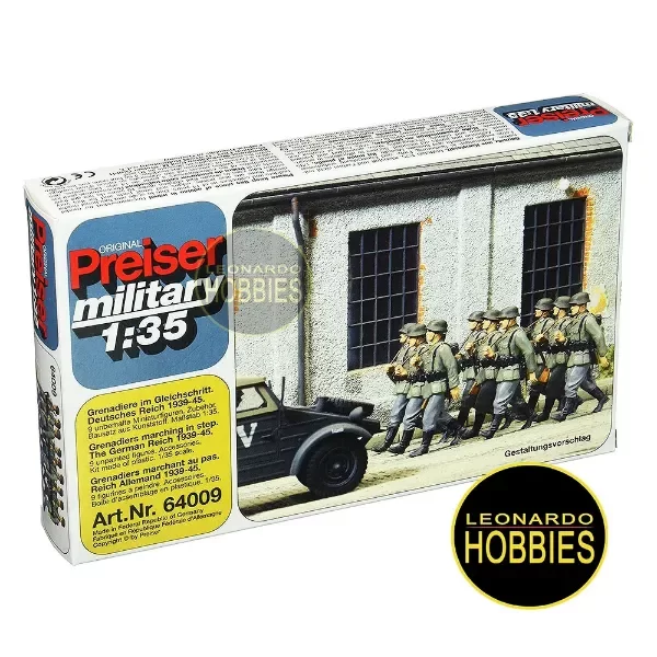 Producto - Granaderos Alemanes Marchando al Paso 1939-1945 Escala 1/35 Preiser 64009 - 1