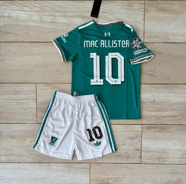 Producto - Kit Niño 25/26 Liverpool Suplente Verde Mac Allister 10