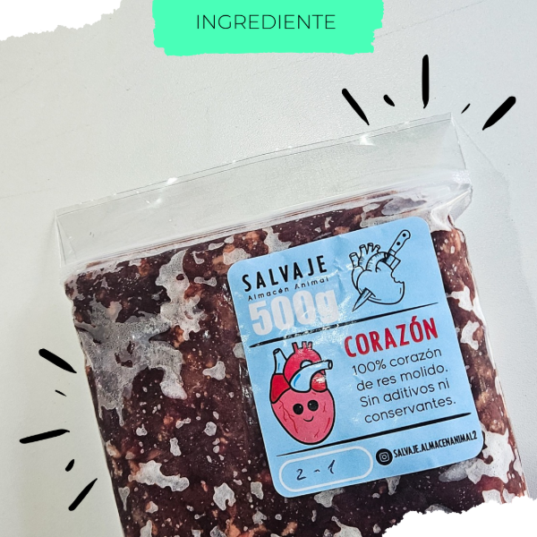 Producto - Corazón de vaca molido x 500g