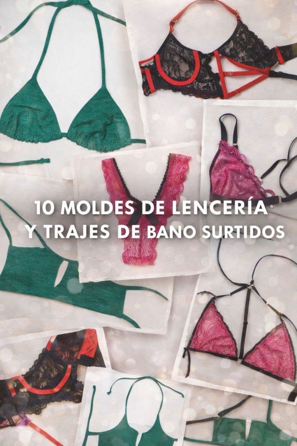 Producto - 10 MOLDES DE LENCERIA Y TRAJES DE BAÑO