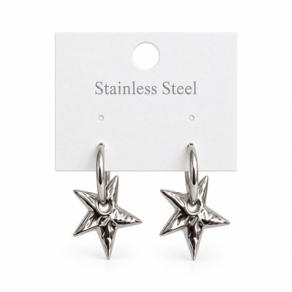Producto - Aros Silver Stars (Acero)