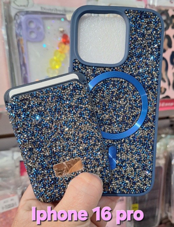Producto - Fundas cristales con porta tarjeta magnético. IPhone 16 pro - 1