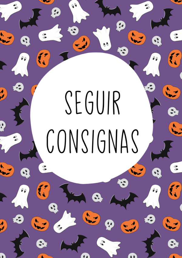 Producto - Seguir consignas "halloween" (librito)