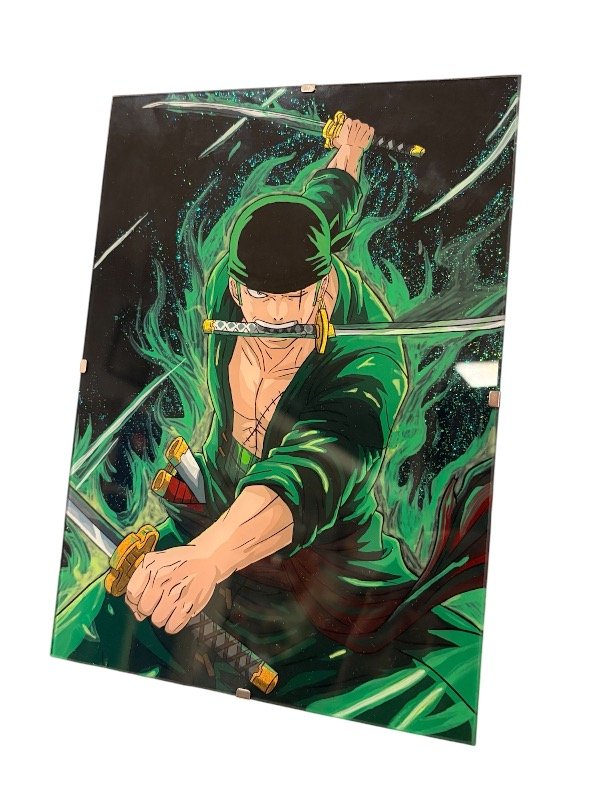 Producto - Cuadro con Vidrio de Mesa Zoro One Piece 15x21cm - 0