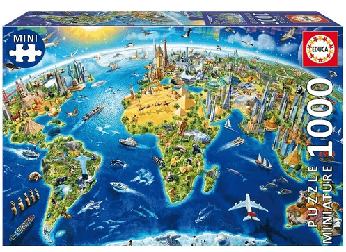 Producto - Puzzle Educa 1000 Simbolos Del Mundo [Outlet - Piezas faltantes] [Alquiler]