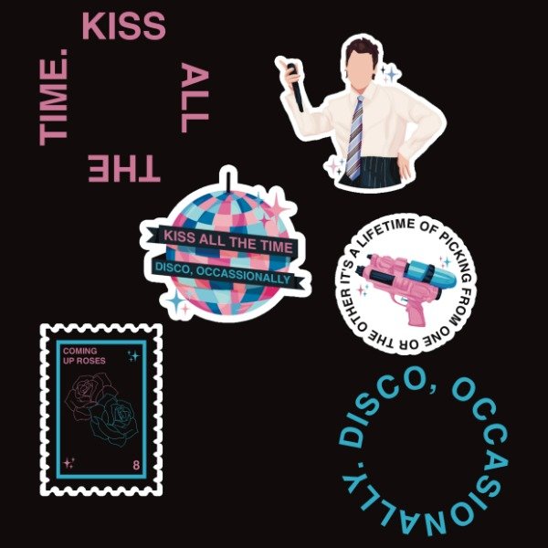 Producto - Stickers 'Kiss all the time. Disco, ocassionally' Harry Styles