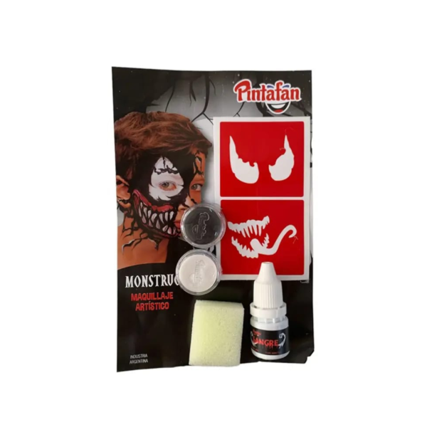 Producto - Kit x2 maquillajes acuarelables y accesorios "MONSTRUOSO ARAÑA"