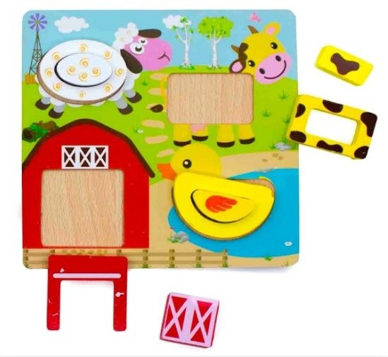 Producto - Rompecabezas, encastrable 3D, LA GRANJA.