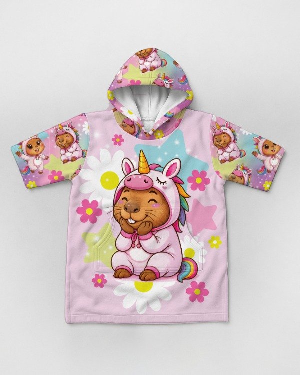 Producto - MAXIPONCHO TOALLA Capi Unicornio