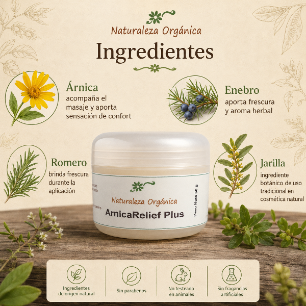 Producto - Crema de Árnica Natural ArnicaRelief Plus bienestar y alivio natural - 2