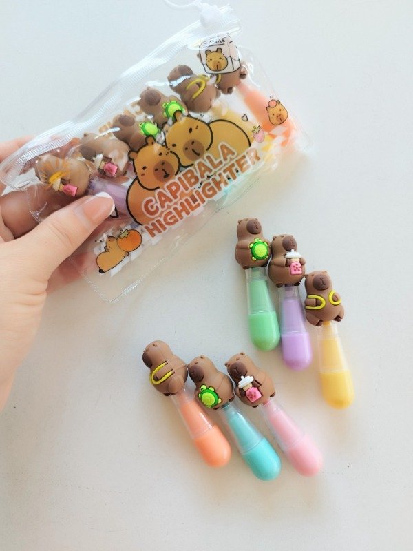 Producto - Mini resaltadores x6 capibara copa