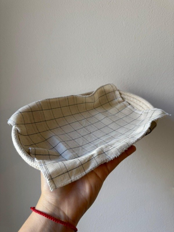 Producto - Panera tejida + textil de algodón