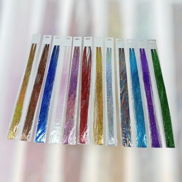Producto - CL106110 HILOS TINSEL PARA EL CABELLO CY-P56 X PAQUETE DE 12PCS