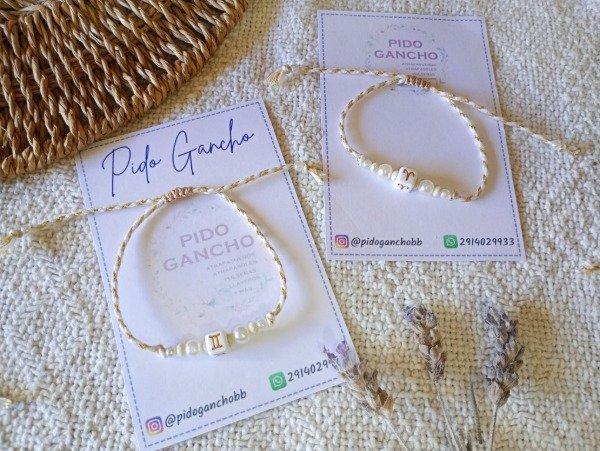 Producto - Pulsera hilo trenzado con signo del zodíaco