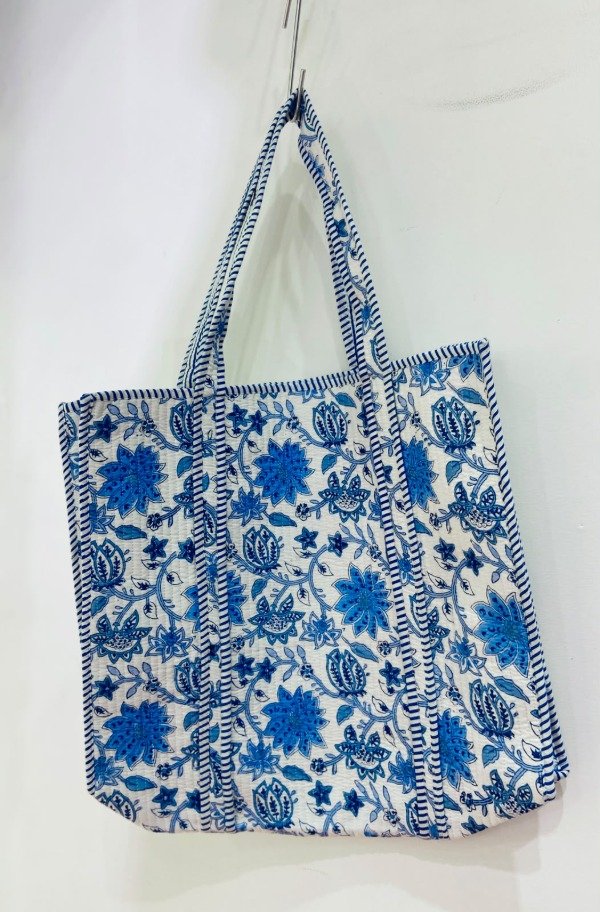 Producto - bolso azul y blanco - 1