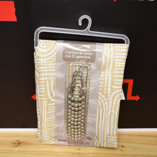 Producto - CORTINA DE BAñO POLIESTER 180X180CM 55100