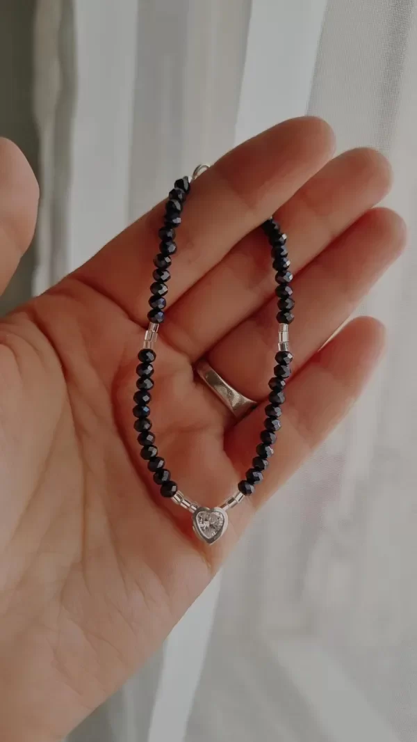 Producto - Pulsera corazon susanito con bolitas plata 925