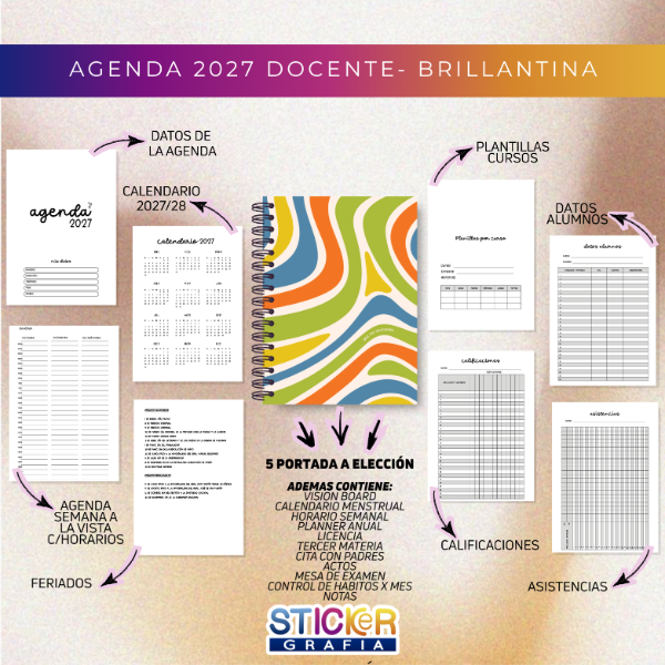 Producto - Agenda 2027 Docente Brillantina