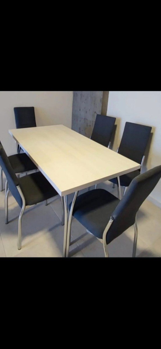 Producto - Mesa Cerdeña 1.50x0.80m/ Sillas Sevilla tapizado PREMIUM CROMADO - 3