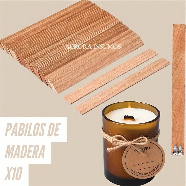 Producto - PABILOS DE MADERA x10