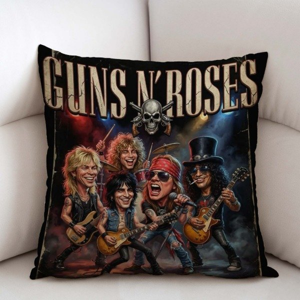 Producto - Almohaditas Bandas Rock Caricaturas - 1