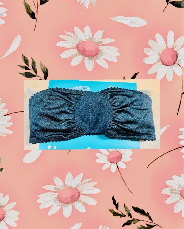 Producto - Corpiño bandeau armado de lycra Negro T2