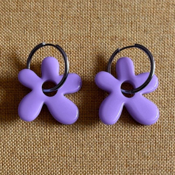 Producto - aros #Matisse (lila)