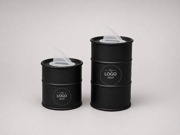 Producto - Set yerbera y azucarera metálicas redondas personalizadas