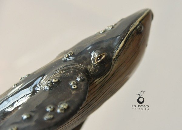 Producto - Escultura De Ballena De Cerámica Hecha A Mano Adorno Deco POR ENCARGO - 8