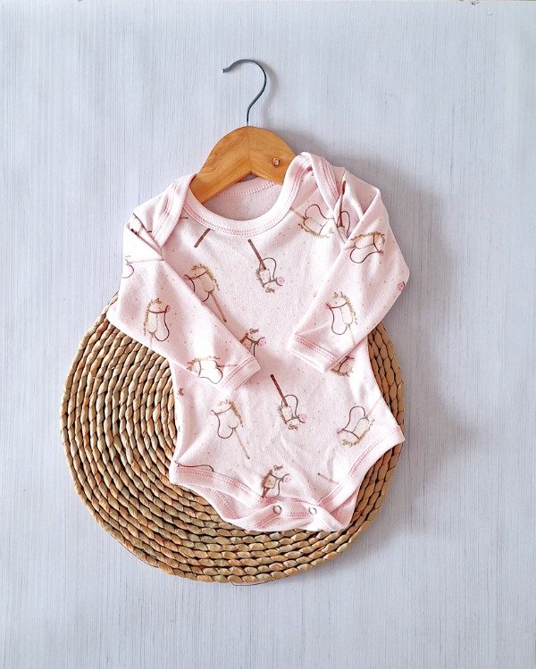 Producto - Body algodón CABALLITO (rosa)