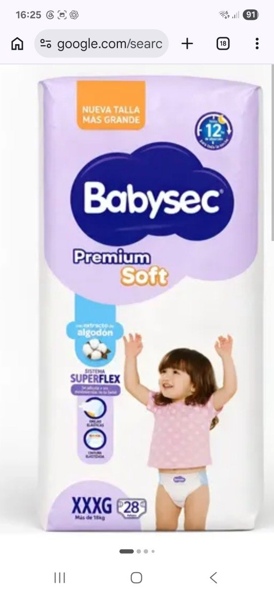 Producto - Babysec Premium Soft XXXG x 28