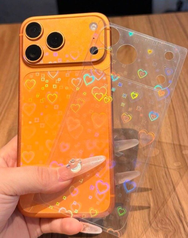 Producto - Film trasero corazones holo - 1