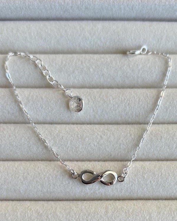 Producto - Pulsera infinito de plata 925 17-20cm