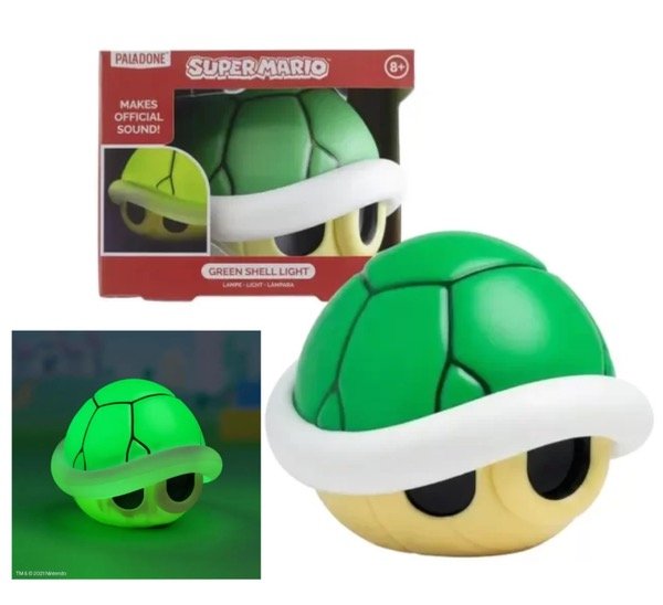 Producto - Lampara Mario Kart Green Shell Light With Sound 12cm - 0