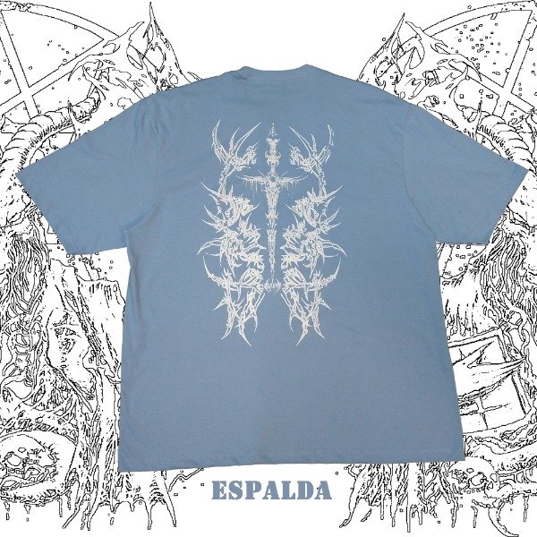 Producto - Remera Oversize MaTt Celeste Thread