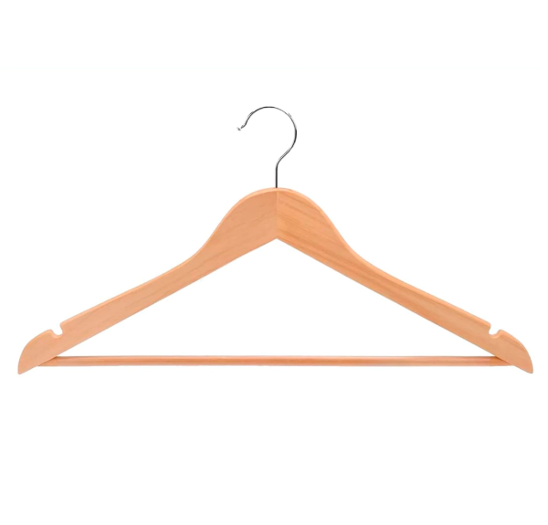 Producto - Percha De Madera -44cmx23cm -Resistente -gancho metálico giratorio -Hogar Actual