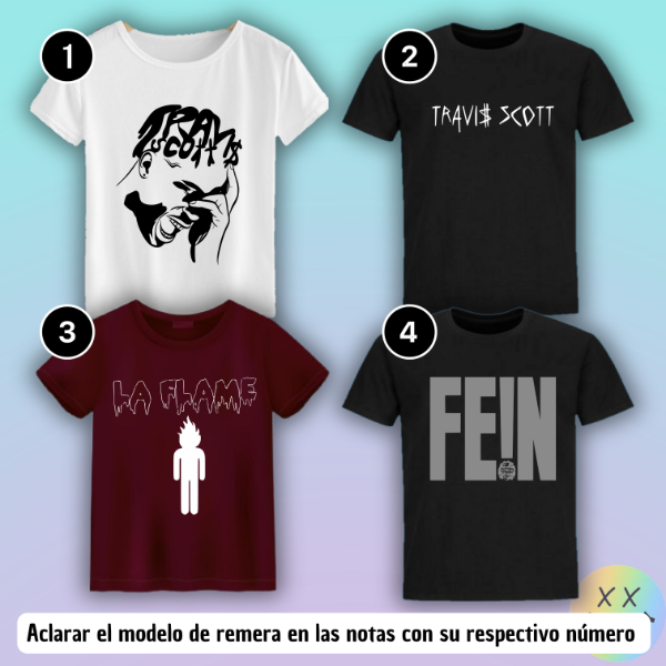 Producto - Remeras Travis Scott #2 (varios modelos)