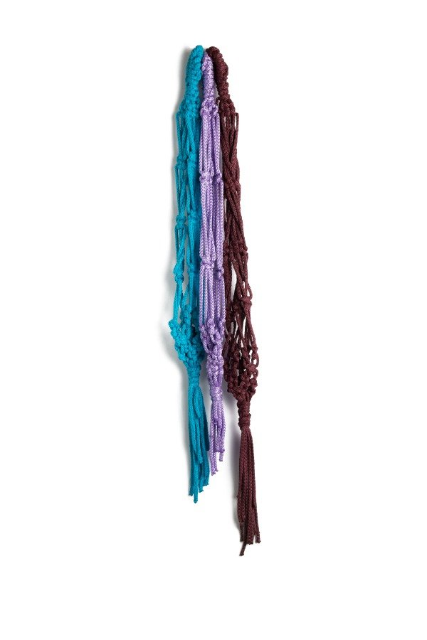 Producto - Colgante de macramé de 40cm de Hilo Brillante para Macetas