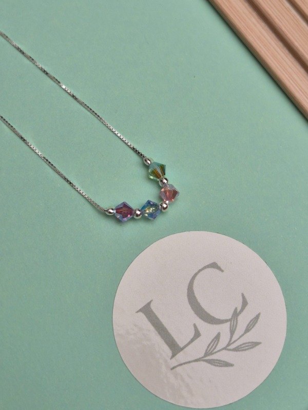 Producto - Pulsera Piedras Tornasol Plata