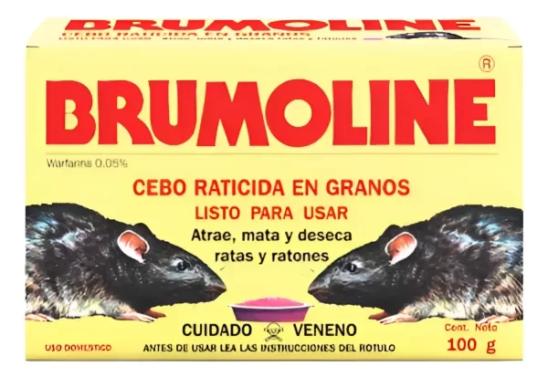 Producto - Veneno Rata Roedores Brumoline x100grs Raticida Mata Deseca