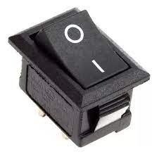 Producto - LLAVE TECLA MICRO 2P NEGRA ON -OF 3A 250V