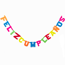 Producto - BANDERIN FELIZ CUMPLE FLUO