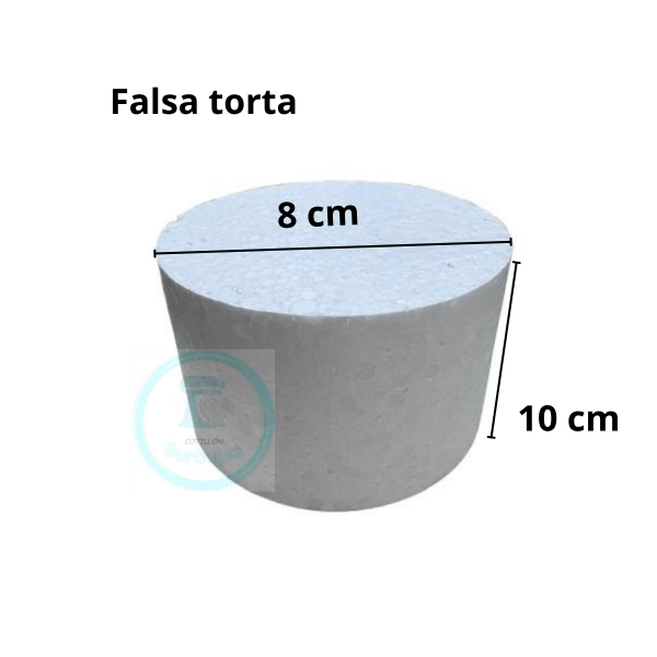 Producto - Piso para Torta Falsa 8 cm - altura 10 cm -